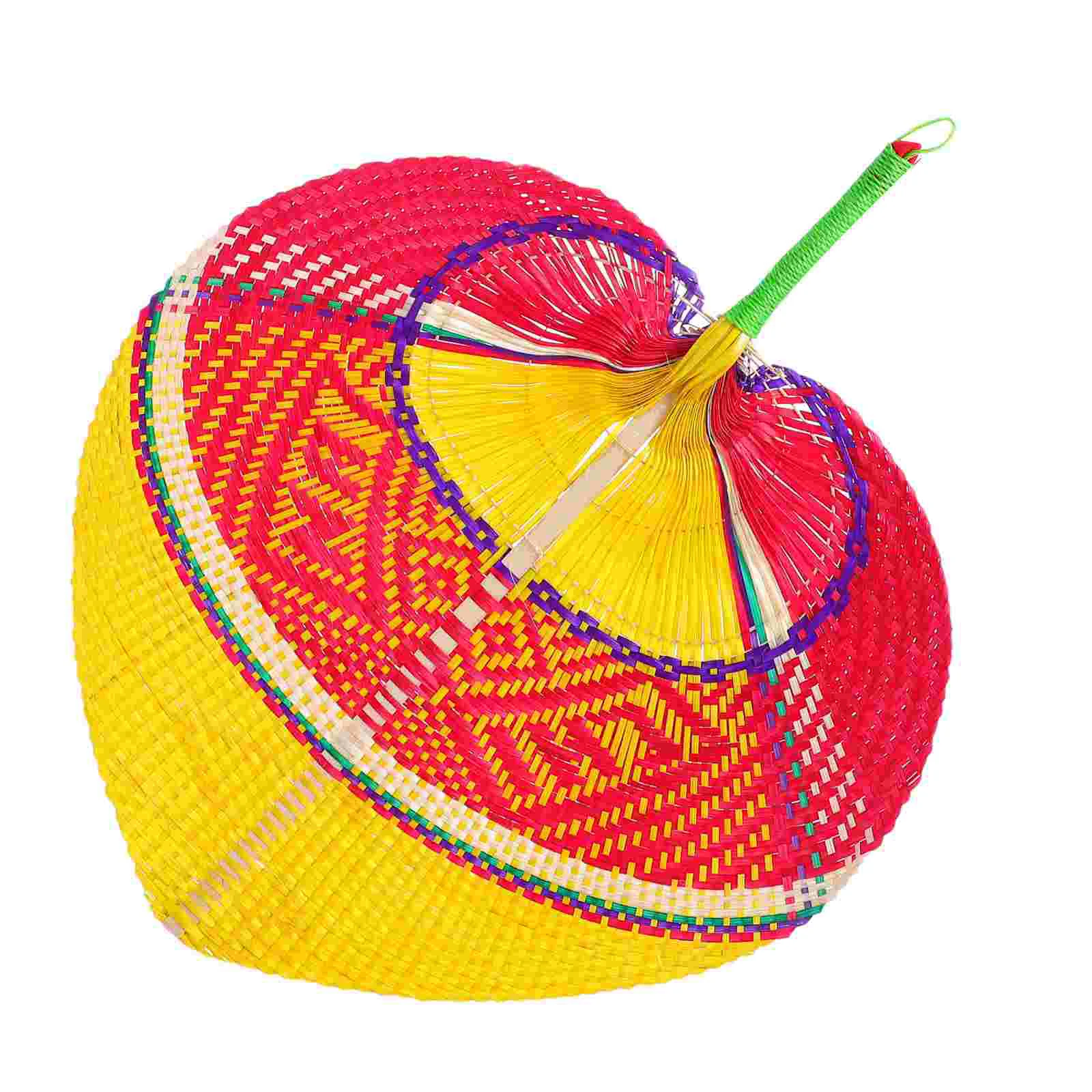 Fan Hand Weaving Decoration Bamboo Rattan Made Photo Prop Handmade Palm Woven Chinese Handheld Fans Colorful Handle Style Held
Fan Hand Weaving Decoration Bamboo Rattan Made Photo Prop Handmade Palm Woven Chinese Handheld Fans Colorful Handle Style Held