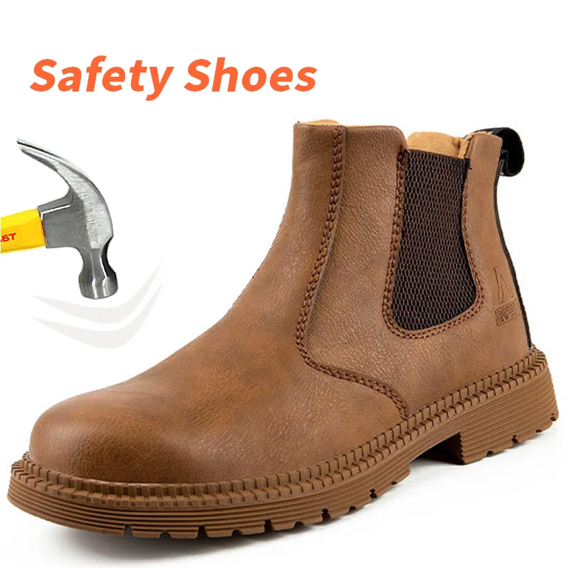 Safety Boots Work shoes Men without lace steel toe cap Anti-puncture Protective Indestructible waterproof
Safety Boots Work shoes Men without lace steel toe cap Anti-puncture Protective Indestructible waterproof