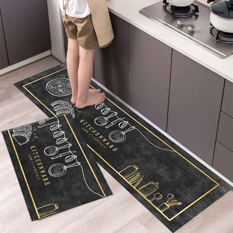 New Tableware Pattern Printing Kitchen Floor Mat Porch Door Mat Living Room Floor Mat Non-slip Anti-fouling Washable Long Carpet
New Tableware Pattern Printing Kitchen Floor Mat Porch Door Mat Living Room Floor Mat Non-slip Anti-fouling Washable Long Carpet
