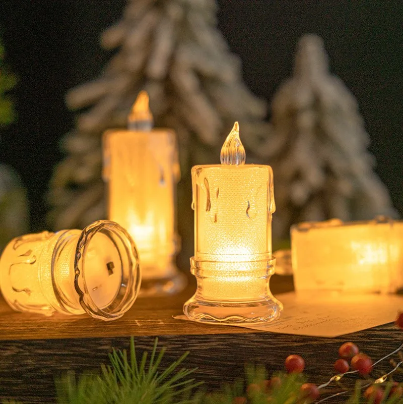 LED Flame Free Candle Light Transparent Shell Tea Wax Acrylic Candles Wedding Party Valentine's Day Decoration
LED Flame Free Candle Light Transparent Shell Tea Wax Acrylic Candles Wedding Party Valentine's Day Decoration
