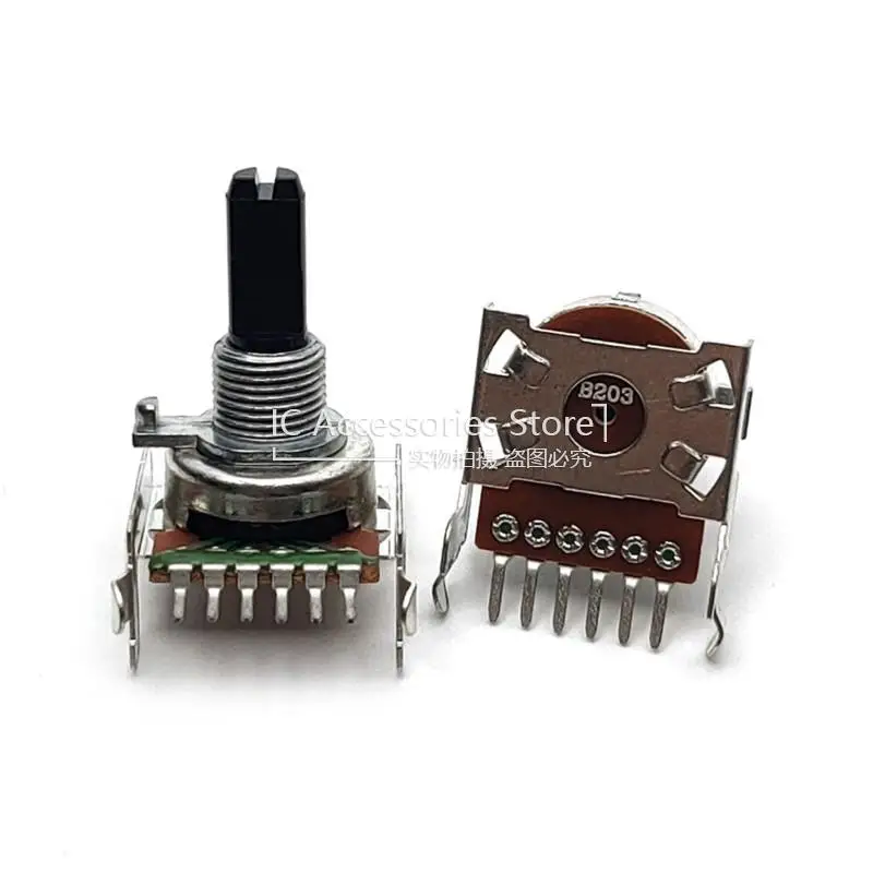 2PCS 161 Type B20K Duplex B203 Audio Speaker Power Amplifier Volume Potentiometer Horizontal Single Row 6Pin 20MM Half Handle 
2PCS 161 Type B20K Duplex B203 Audio Speaker Power Amplifier Volume Potentiometer Horizontal Single Row 6Pin 20MM Half Handle