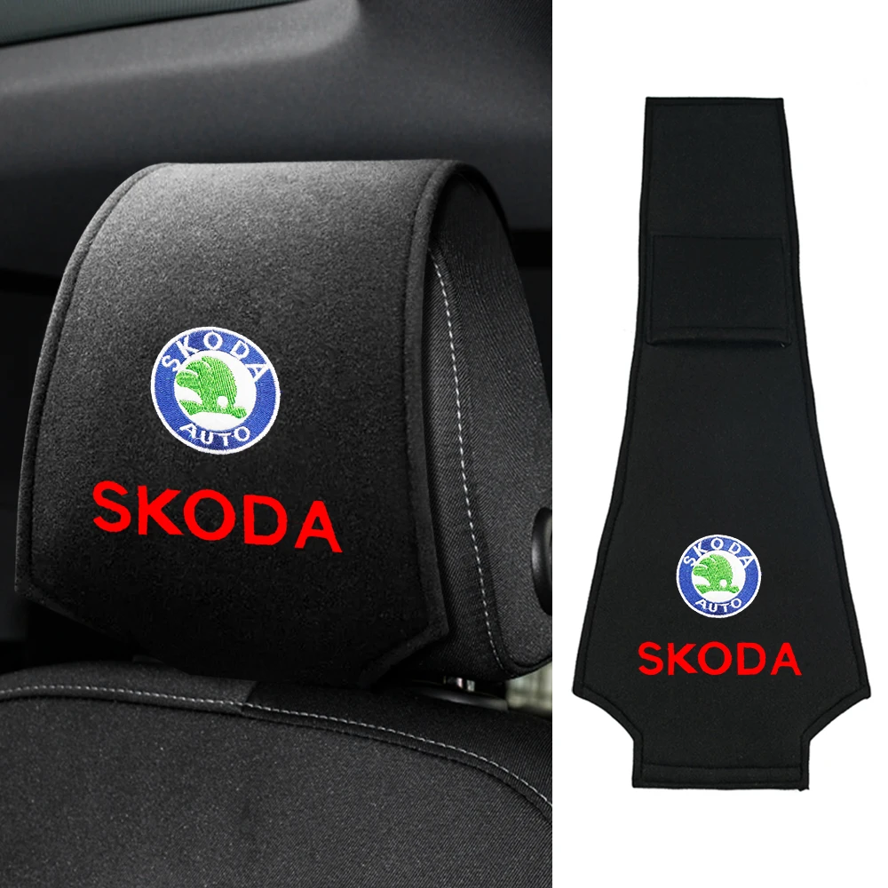Car Styling Headrest Cover Leather Neck Pillow Case Seat Head Cushion For Skoda Octavia SUPERB RAPID FABIA YETI Auto Accessories 
Car Styling Headrest Cover Leather Neck Pillow Case Seat Head Cushion For Skoda Octavia SUPERB RAPID FABIA YETI Auto Accessories