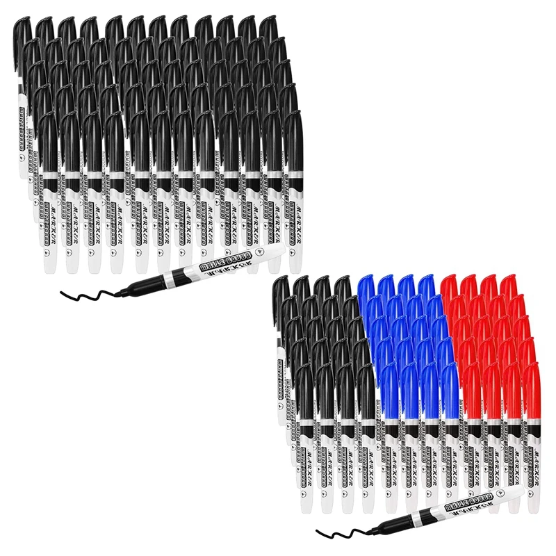 Dry Erase Markers, Fine Tip Dry Erase Markers, Low Odor Black Whiteboard Markers For Classroom Office, 60 Count
Dry Erase Markers, Fine Tip Dry Erase Markers, Low Odor Black Whiteboard Markers For Classroom Office, 60 Count