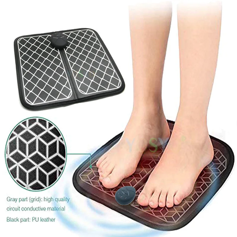 

EMS Electric Foot Massager Pad Feet Muscle Stimulator Foot Massage Mat Improve Blood Circulation Relieve Ache Pain Health Care