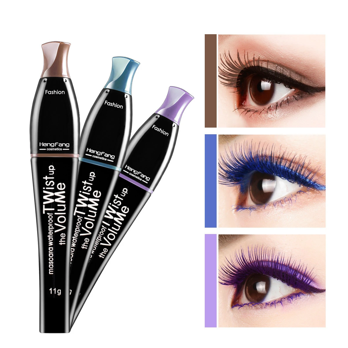 Hengfang Kleurrijke Mascara Kleur Volume Verlenging Curling Cosplay Wimpers Make Fiber Waterdichte Cosmetische
Hengfang Kleurrijke Mascara Kleur Volume Verlenging Curling Cosplay Wimpers Make Fiber Waterdichte Cosmetische