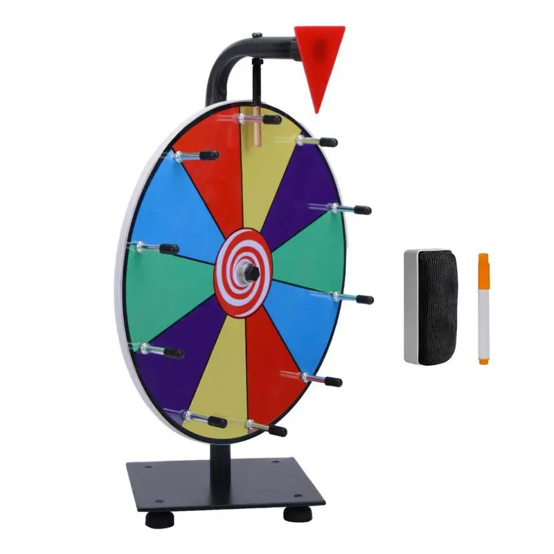 12 Inch 10 Slots Tabletop Spinning Prize Wheel With Base Marker Eraser For Fortune Spin Game In Party Pub Trade Show Carnival
12 Inch 10 Slots Tabletop Spinning Prize Wheel With Base Marker Eraser For Fortune Spin Game In Party Pub Trade Show Carnival