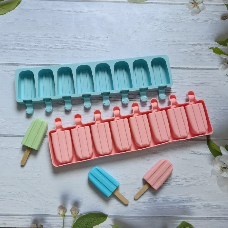 8 Hole Groove Silicone Popsicle Mold Frozen Classic Oval Ice Cream Box Chocolate Baking Mould Party Cake Decor Making Tool Gifts
8 Hole Groove Silicone Popsicle Mold Frozen Classic Oval Ice Cream Box Chocolate Baking Mould Party Cake Decor Making Tool Gifts