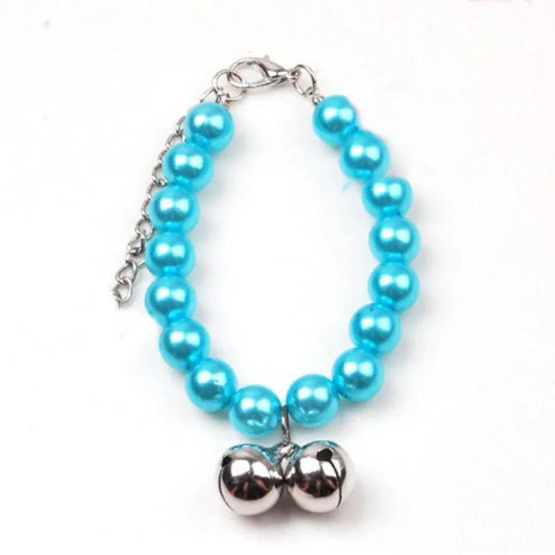 Small Animals Puppy Dog Necklace Collar Pearl with Shiny Rhinestone Bells Pendant Cat Collar Jewellery Soft Pet Supplies
Small Animals Puppy Dog Necklace Collar Pearl with Shiny Rhinestone Bells Pendant Cat Collar Jewellery Soft Pet Supplies