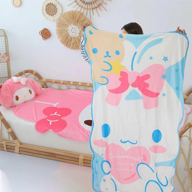 155*95 см Kawaii Sanrios Cinnamonroll My Melody аниме мультфильм кристалл бархат кондиционер одеяло детское одеяло подарки
155*95 см Kawaii Sanrios Cinnamonroll My Melody аниме мультфильм кристалл бархат кондиционер одеяло детское одеяло подарки