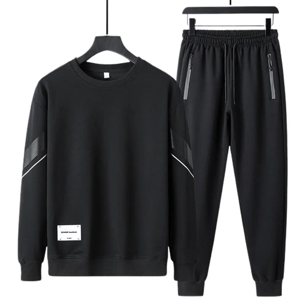 Sporty 1 Set Popular Crew Neck Sweatshirt Sweatpants Spring Autumn Sportswear Set Long Sleeve for Working
Sporty 1 Set Popular Crew Neck Sweatshirt Sweatpants Spring Autumn Sportswear Set Long Sleeve for Working