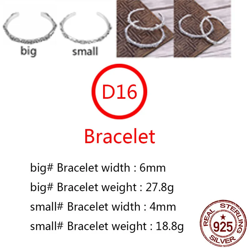 D16 s925 sterling silver bracelet personality retro simple punk hip-hop style cross flower letter fashion opening shape birthday
D16 s925 sterling silver bracelet personality retro simple punk hip-hop style cross flower letter fashion opening shape birthday
