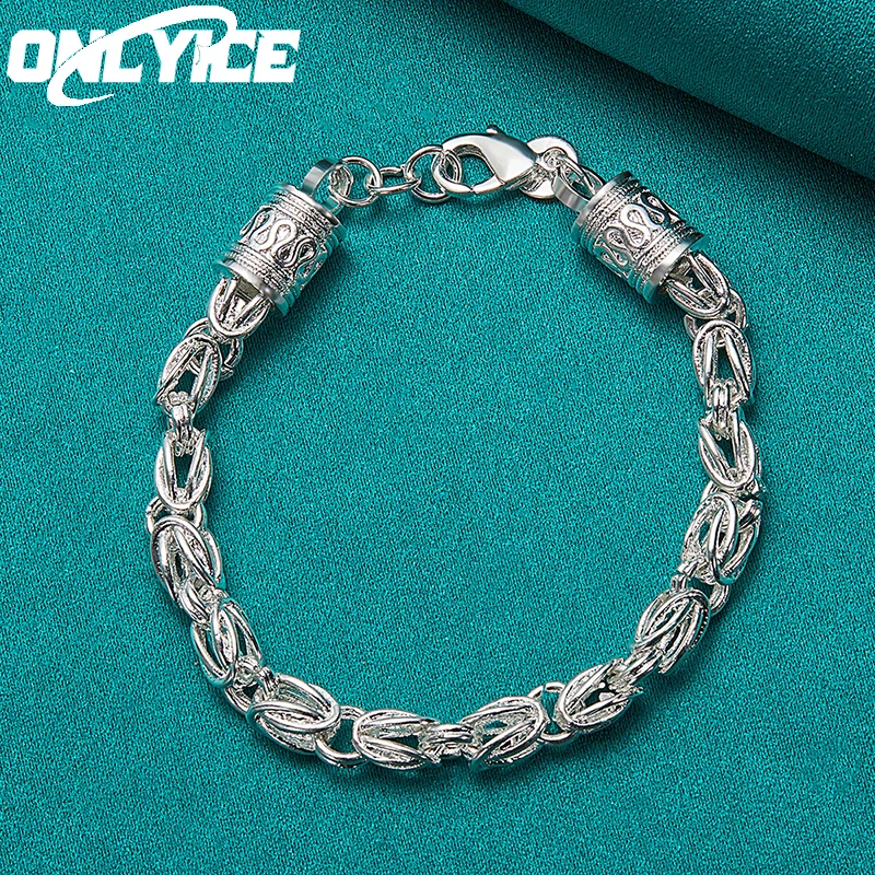 925 Sterling Silver Lobster Clasp Chain Bracelet For Woman Man Fashion Party Wedding Engagement Jewelry
925 Sterling Silver Lobster Clasp Chain Bracelet For Woman Man Fashion Party Wedding Engagement Jewelry