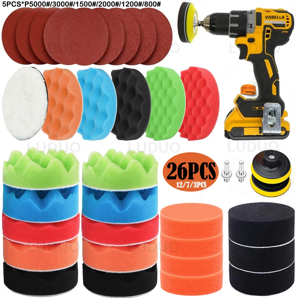 Pad 3inch Car Headlight Buffing Polisher Kit Drill Waxing Polish Wheel Polishing Repair Paint Refurbish Sponge For Polishing
Pad 3inch Car Headlight Buffing Polisher Kit Drill Waxing Polish Wheel Polishing Repair Paint Refurbish Sponge For Polishing