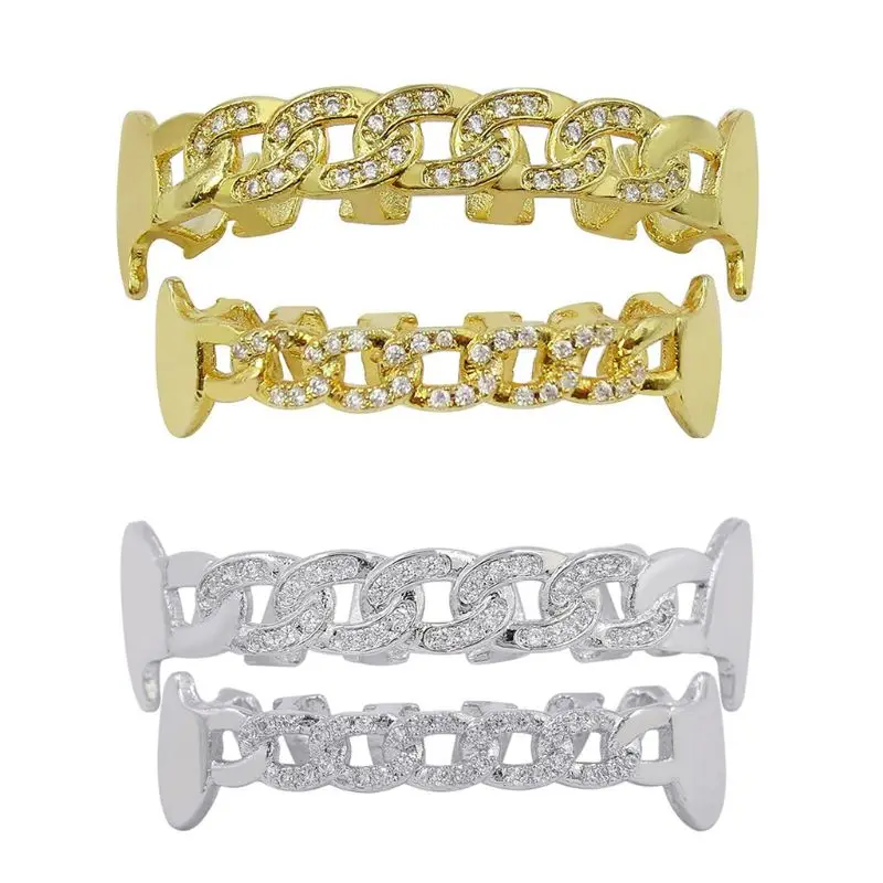 Plating Copper Rhinestones Fangs Cool Hip-hop Rapper False Teeth Decor Halloween
Plating Copper Rhinestones Fangs Cool Hip-hop Rapper False Teeth Decor Halloween