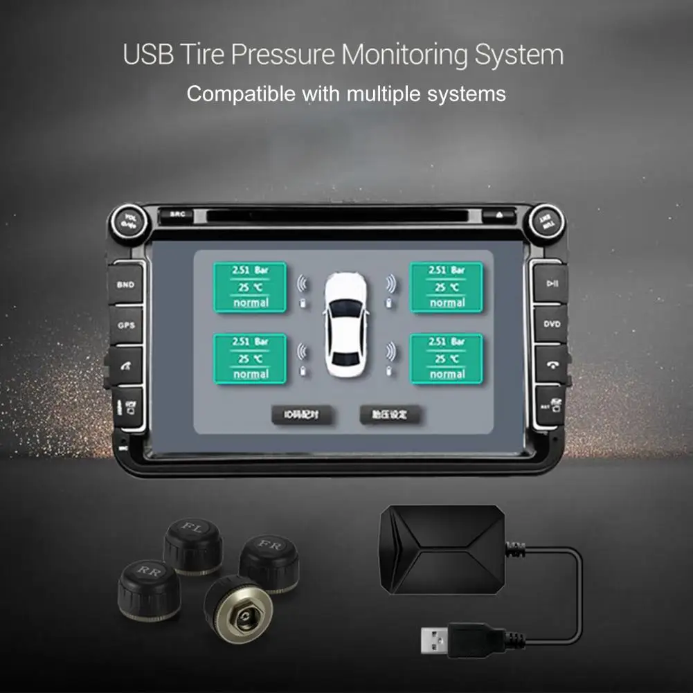 Автомобильная TPMS Plug Play, портативный мониторинг температуры, универсальная высокоточная USB система мониторинга давления в шинах для автомоб...
Автомобильная TPMS Plug Play, портативный мониторинг температуры, универсальная высокоточная USB система мониторинга давления в шинах для автомоб...