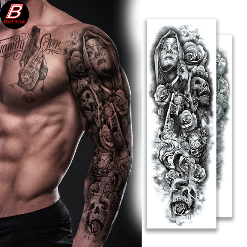 Full arm tattoo stickers waterproof flower arm men and women arm tattoo stickers henna tattoo stickers temporary tattoos
Full arm tattoo stickers waterproof flower arm men and women arm tattoo stickers henna tattoo stickers temporary tattoos