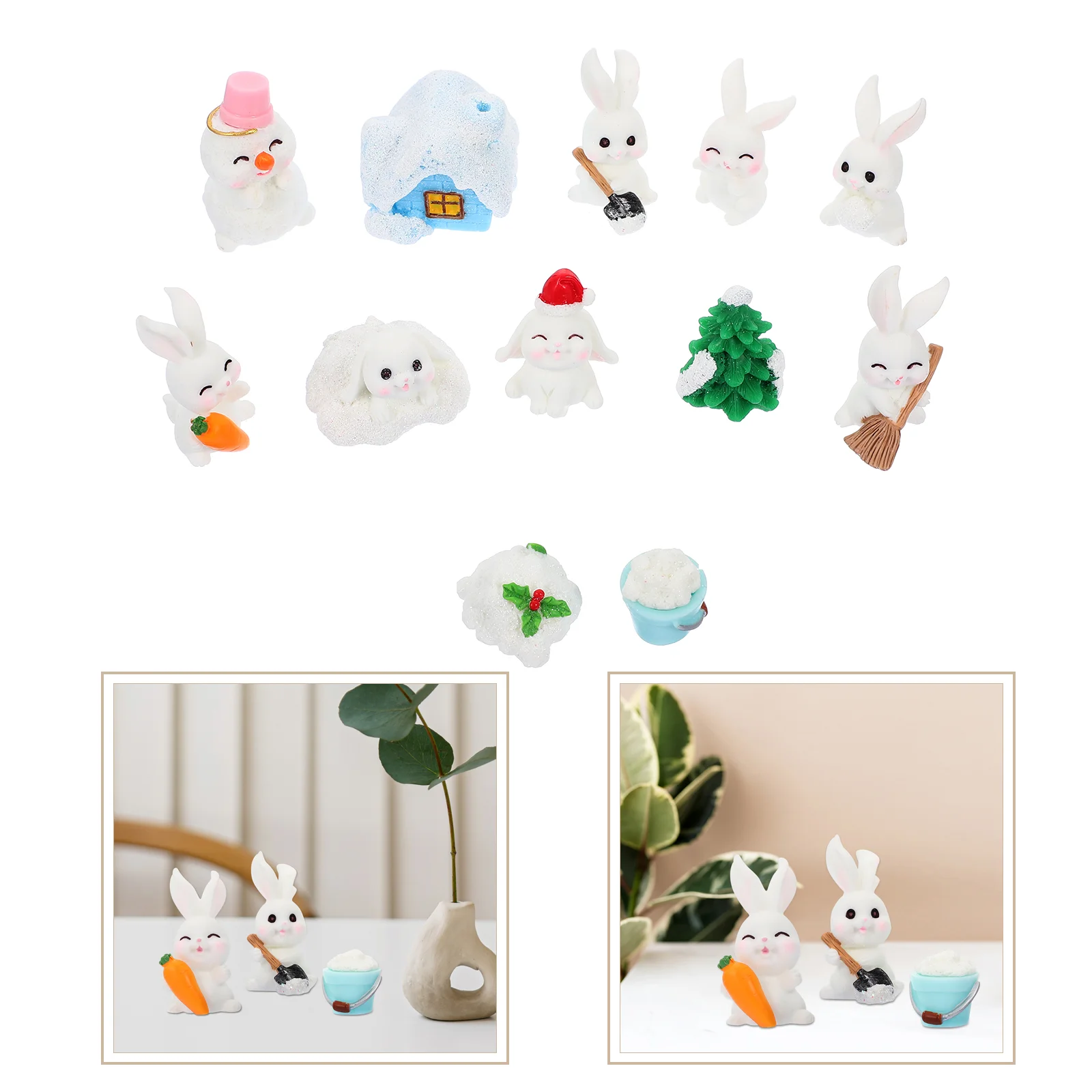 Rabbit Figurines Bunny Garden Statue Mini Resin Ornament Miniature Animal Decoration Figure Landscape Toys Figures Micro Yard
Rabbit Figurines Bunny Garden Statue Mini Resin Ornament Miniature Animal Decoration Figure Landscape Toys Figures Micro Yard