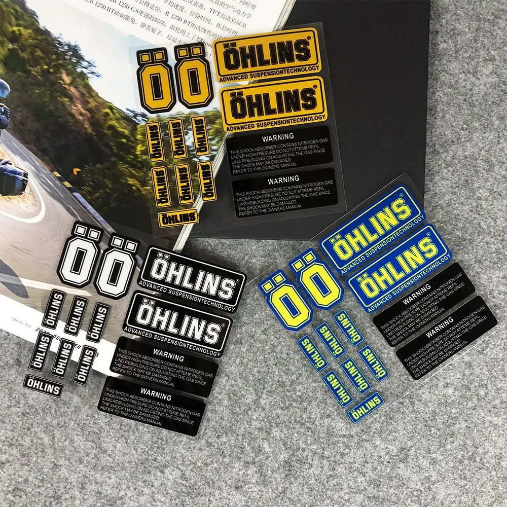 NO.L093 OHLINS Reflective Stickers Motorcycle Suspension Shock Decal Decoration Racing Bike Modification Waterproof Sticker
NO.L093 OHLINS Reflective Stickers Motorcycle Suspension Shock Decal Decoration Racing Bike Modification Waterproof Sticker