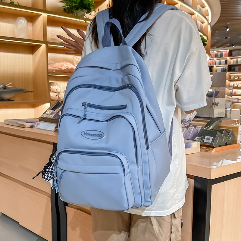 

Крутая Водонепроницаемая нейлоновая дорожная сумка для женщин, вместительный милый школьный ранец для девушек, студенческий портфель с несколькими карманами для женщин
