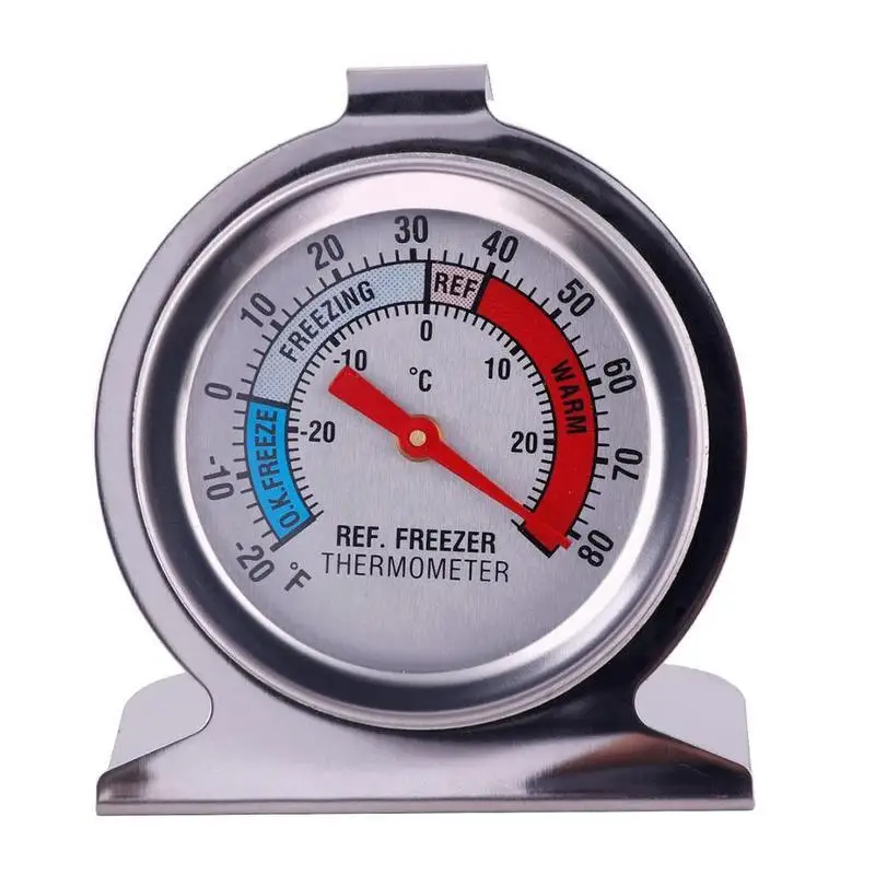 

Steel Refrigerator Freezer Thermometer Steel Dial Dail Typetype Measure Fridge Temperature Tool R5w1