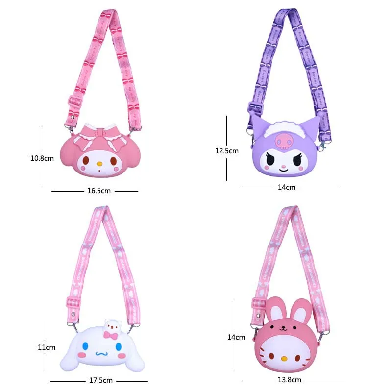 Sanrio милый Kawaii Kuromi силиконовый кошелек для монет Cinnamoroll Детская сумка-мессенджер сумка через плечо мультяшная сумка принцессы
Sanrio милый Kawaii Kuromi силиконовый кошелек для монет Cinnamoroll Детская сумка-мессенджер сумка через плечо мультяшная сумка принцессы