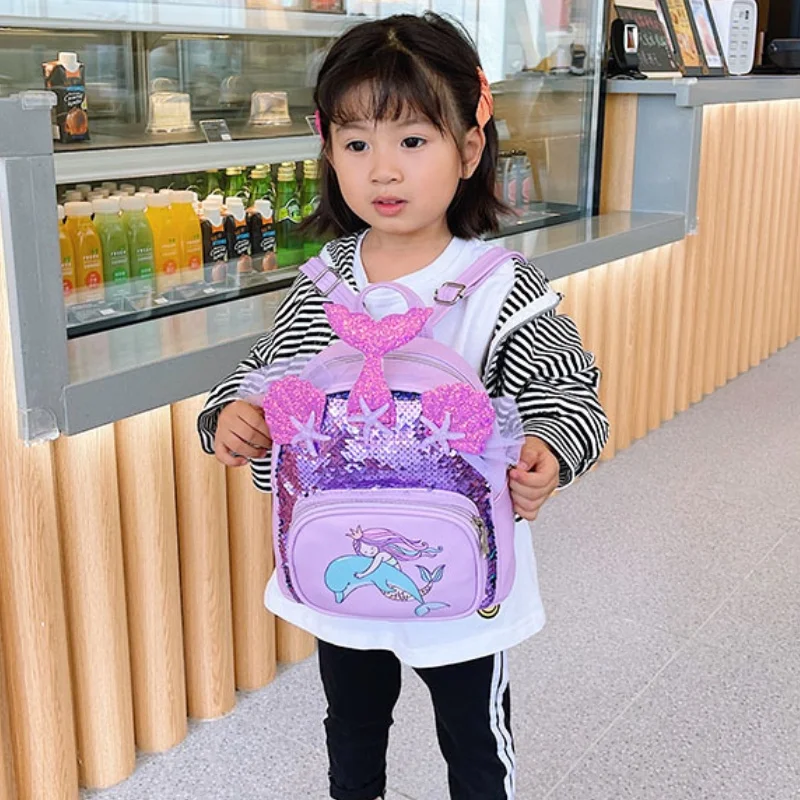New Children PU Sequins Mermaid Mini Backpacks Girls Princess Cute Fashion Sweet Small Bags In Kindergarten Drop Shipping
New Children PU Sequins Mermaid Mini Backpacks Girls Princess Cute Fashion Sweet Small Bags In Kindergarten Drop Shipping