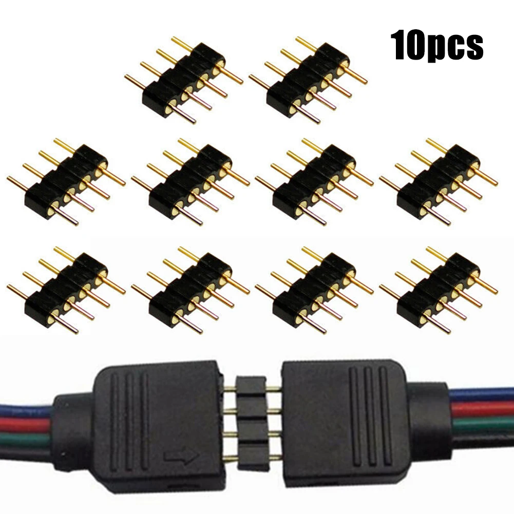 10pcs LED Connector 4 Pin Needle RGB LED Controller Pins Connectors Adapter Male For Led Strip Light Lamp
10pcs LED Connector 4 Pin Needle RGB LED Controller Pins Connectors Adapter Male For Led Strip Light Lamp