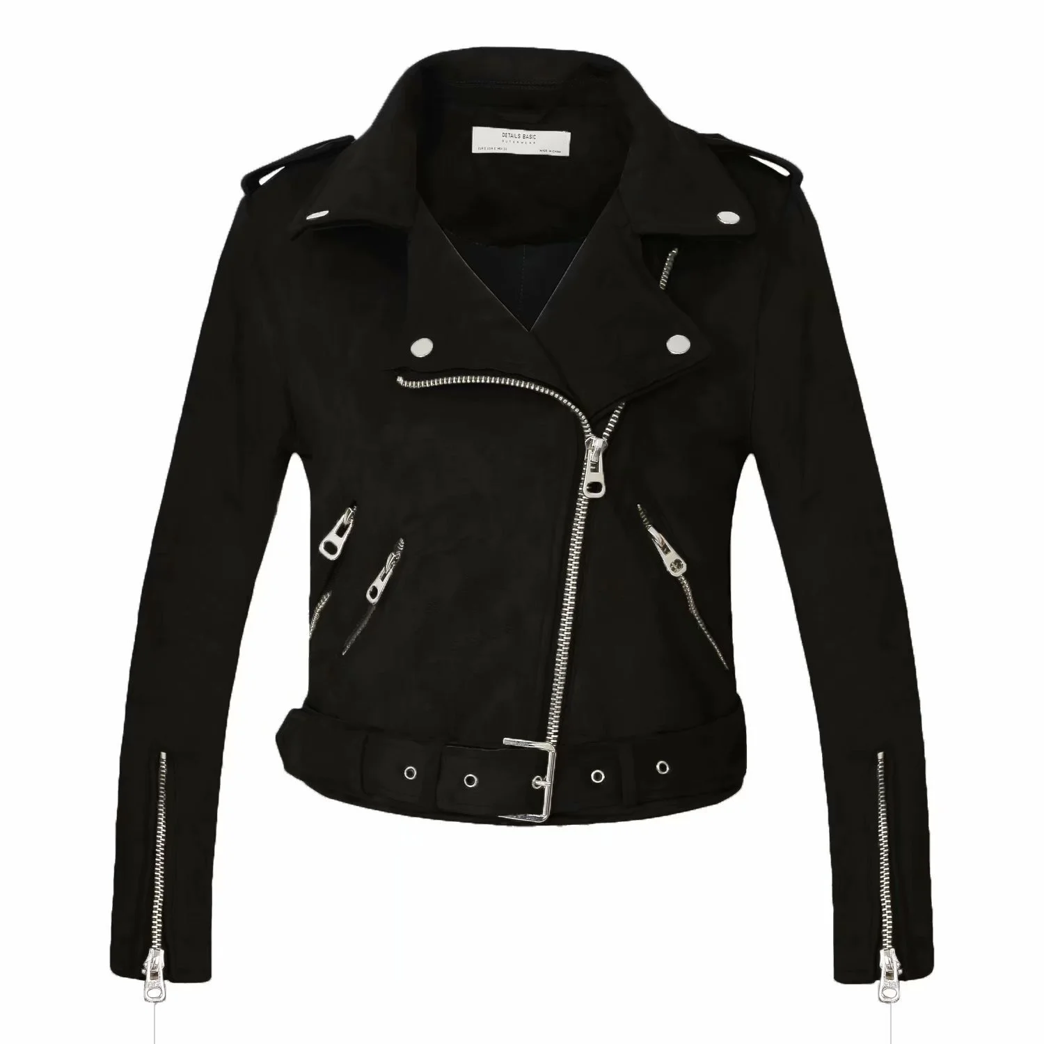 Women's Motorcycle Jacket spring and autumn Lapel motorcycle leather coat women's Suede Jacket v8-0002
Women's Motorcycle Jacket spring and autumn Lapel motorcycle leather coat women's Suede Jacket v8-0002