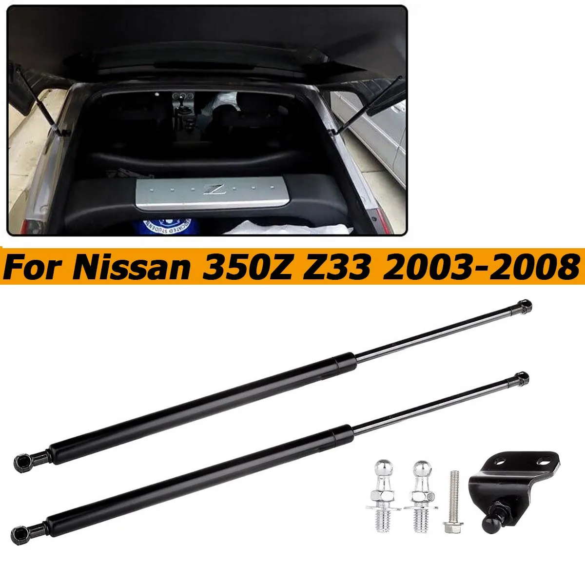 For Nissan 350Z Z33 2003-2008 Rear Tailgate Gas Strut Bars Trunk Shock Support Lift Replace GS90453 Car Accessories PM1012
For Nissan 350Z Z33 2003-2008 Rear Tailgate Gas Strut Bars Trunk Shock Support Lift Replace GS90453 Car Accessories PM1012