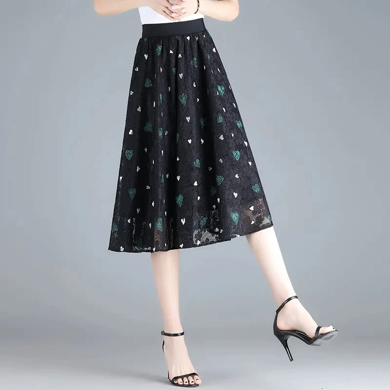 Elegant A-line Large Size Skirt For Women Clothing Black High Waist Umbrella Floral Skirt 2023 New Spring Autumn Skirt AC821
Elegant A-line Large Size Skirt For Women Clothing Black High Waist Umbrella Floral Skirt 2023 New Spring Autumn Skirt AC821