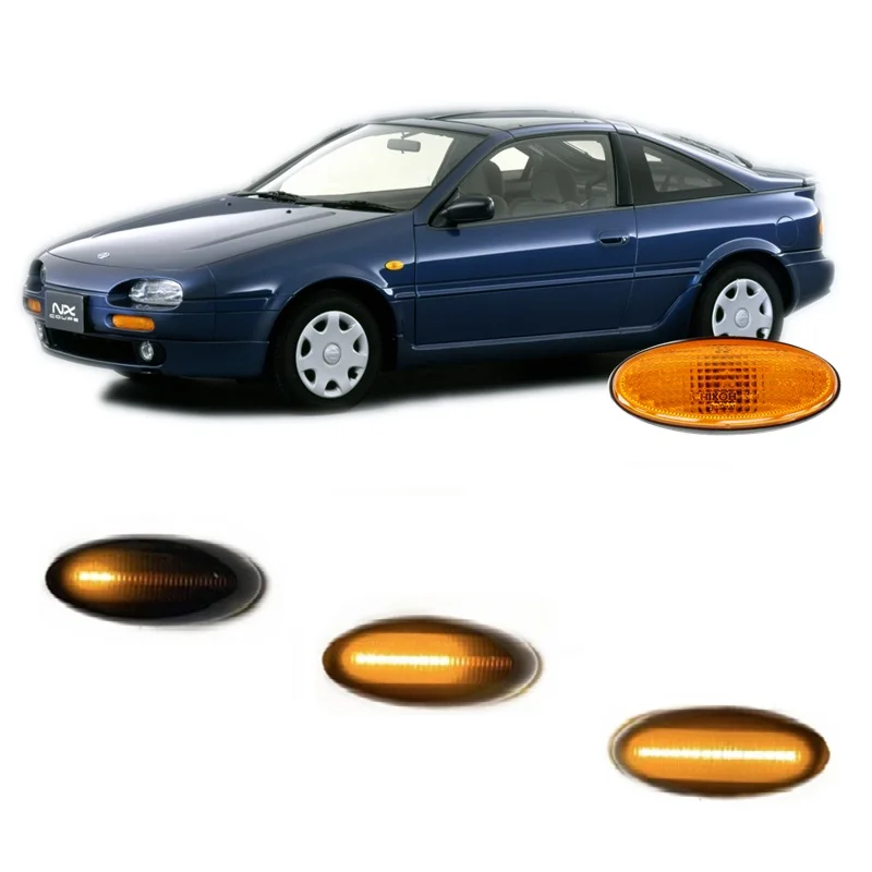 for Nissan Sunny NX Coupe 100NX B13 Coupe T-bar 1990 1991 1992 1993 1994 Sequential LED Indicator Side Marker Signal Light Lamp
for Nissan Sunny NX Coupe 100NX B13 Coupe T-bar 1990 1991 1992 1993 1994 Sequential LED Indicator Side Marker Signal Light Lamp