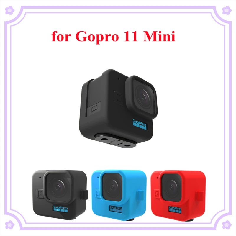 For Gopro Hero 11 Black Mini Silicone Protective Case Sports Camera Accessories for Gopro 11 Mini Silicone Cover
For Gopro Hero 11 Black Mini Silicone Protective Case Sports Camera Accessories for Gopro 11 Mini Silicone Cover