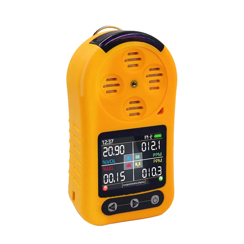 Handheld 4 in 1 CO H2S O2 EX Hydrogen Sulfide Carbon Monoxide Oxygen Combustible Gas Detector Analyzer
Handheld 4 in 1 CO H2S O2 EX Hydrogen Sulfide Carbon Monoxide Oxygen Combustible Gas Detector Analyzer