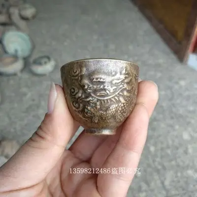 Exquisite Antique Brass Dragon Small Cup Ornament 
Exquisite Antique Brass Dragon Small Cup Ornament