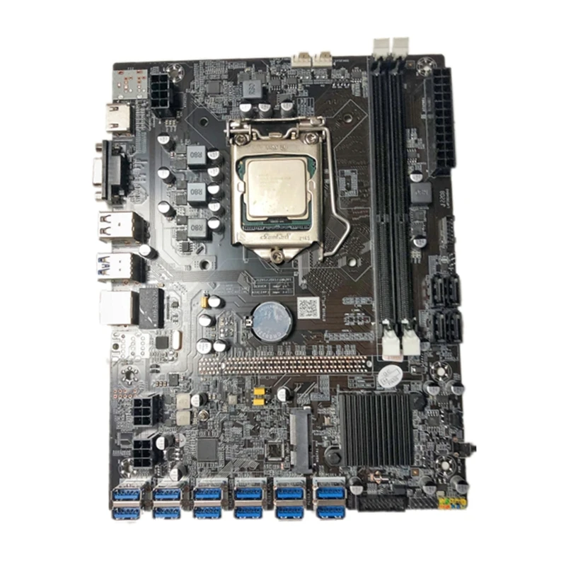 T3LB Miner Motherboard B75 BTC for CPU Set 12Video Card slot support LGA 1155 DDR3 Memory USB3.0 MSATA VGA Low Power
T3LB Miner Motherboard B75 BTC for CPU Set 12Video Card slot support LGA 1155 DDR3 Memory USB3.0 MSATA VGA Low Power