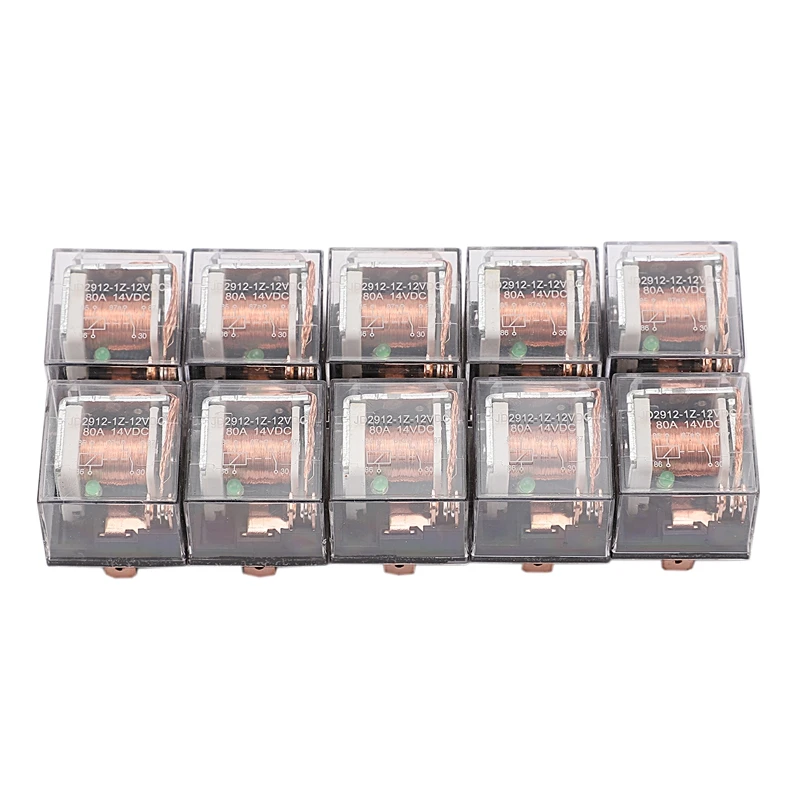 10Pcs Waterproof Automotive Relay 12V 80A 5Pin Car Control Device Car Relays High Capacity Switching Car Accessories
10Pcs Waterproof Automotive Relay 12V 80A 5Pin Car Control Device Car Relays High Capacity Switching Car Accessories