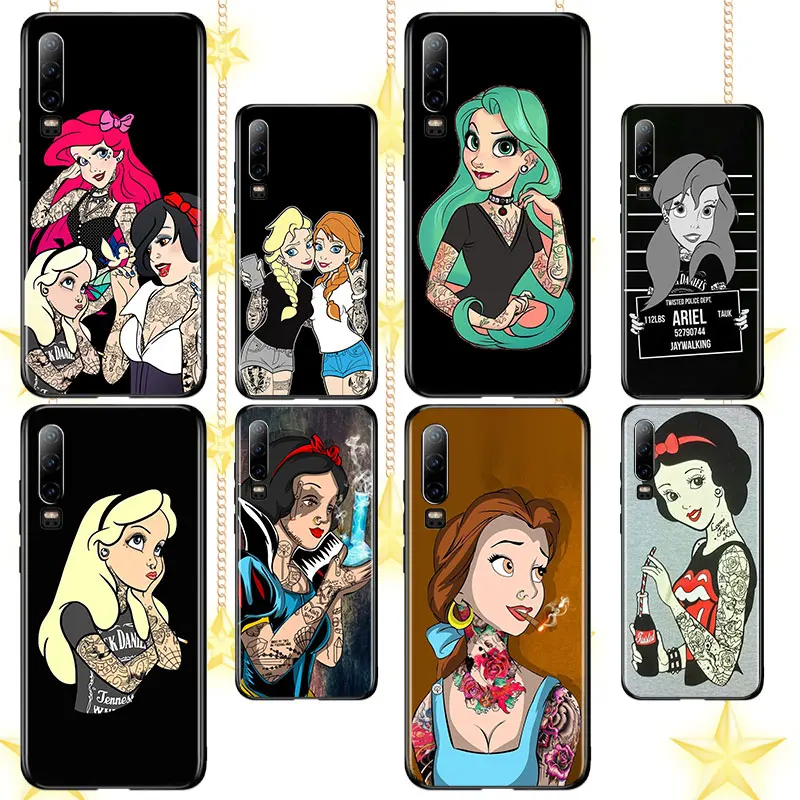 Disney Tattoo princess For Huawei P10 P20 P30 P40 P50 lite Pro lite E P Smart 2019 Z 2021 2018 2020 Black luxury Soft Phone Case
Disney Tattoo princess For Huawei P10 P20 P30 P40 P50 lite Pro lite E P Smart 2019 Z 2021 2018 2020 Black luxury Soft Phone Case