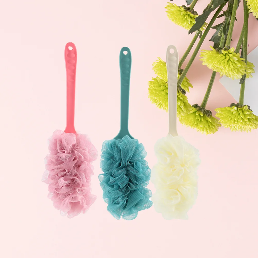 3pcs Shower Bath Sponge with Handle Loofah Back Scrubber Shower Sponge Pouf Shower Mesh for Bathroom Body Wash Men Kids
3pcs Shower Bath Sponge with Handle Loofah Back Scrubber Shower Sponge Pouf Shower Mesh for Bathroom Body Wash Men Kids