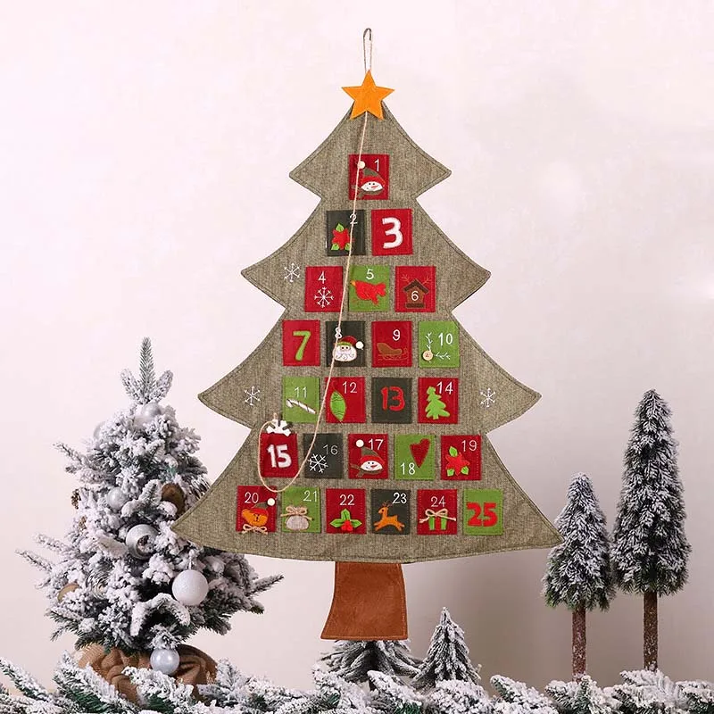 Hanging Advent Calendar Countdown Christmas Tree Kids Gift Xmas Ornaments Christmas Decorations for Home Happy New Year 2023
Hanging Advent Calendar Countdown Christmas Tree Kids Gift Xmas Ornaments Christmas Decorations for Home Happy New Year 2023