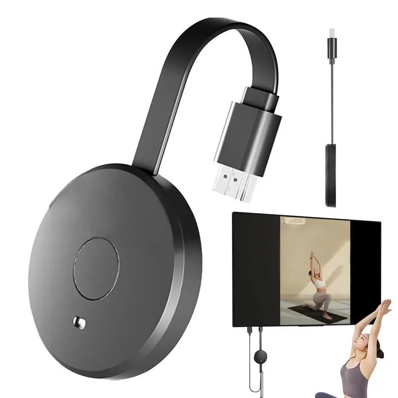 Wireless HD Transmitter Screen Mirroring Smartphone To HDTV Projector 2.4G/5G TV Adapter For The APP Miracast Dongle
Wireless HD Transmitter Screen Mirroring Smartphone To HDTV Projector 2.4G/5G TV Adapter For The APP Miracast Dongle