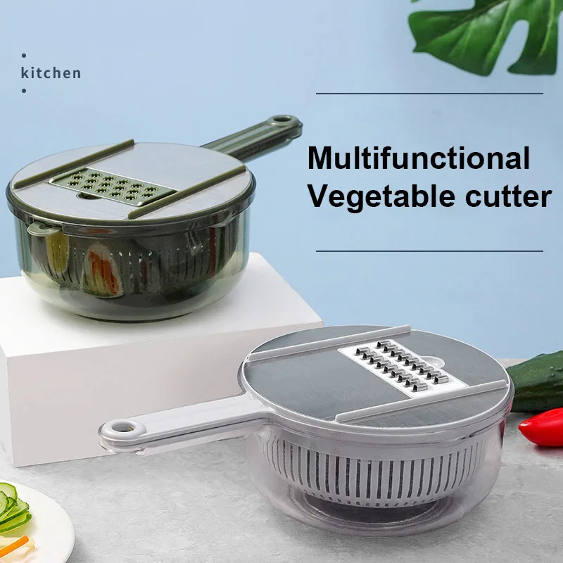 Multifunction Vegetable Cutter With Basket Kitchen Gadgets Fruit Vegetable Grater Potato Chips Cutter Peeler Food Chopper
Multifunction Vegetable Cutter With Basket Kitchen Gadgets Fruit Vegetable Grater Potato Chips Cutter Peeler Food Chopper