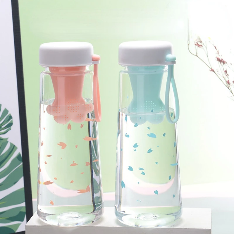 550ml Sports Water Bottle with Cat Paw Shape Tea Strainer Portable Large Capacity Milk Juice Tea Water Bottles Fitness Bike Cup
550ml Sports Water Bottle with Cat Paw Shape Tea Strainer Portable Large Capacity Milk Juice Tea Water Bottles Fitness Bike Cup