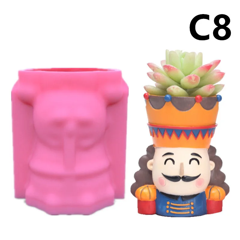Silicone Mold 3D King Queen Soldier DIY Creative Pen Holder Flower Pot Desktop Vase Aromatherapy Plaster Candle Hand-Made Tool
Silicone Mold 3D King Queen Soldier DIY Creative Pen Holder Flower Pot Desktop Vase Aromatherapy Plaster Candle Hand-Made Tool