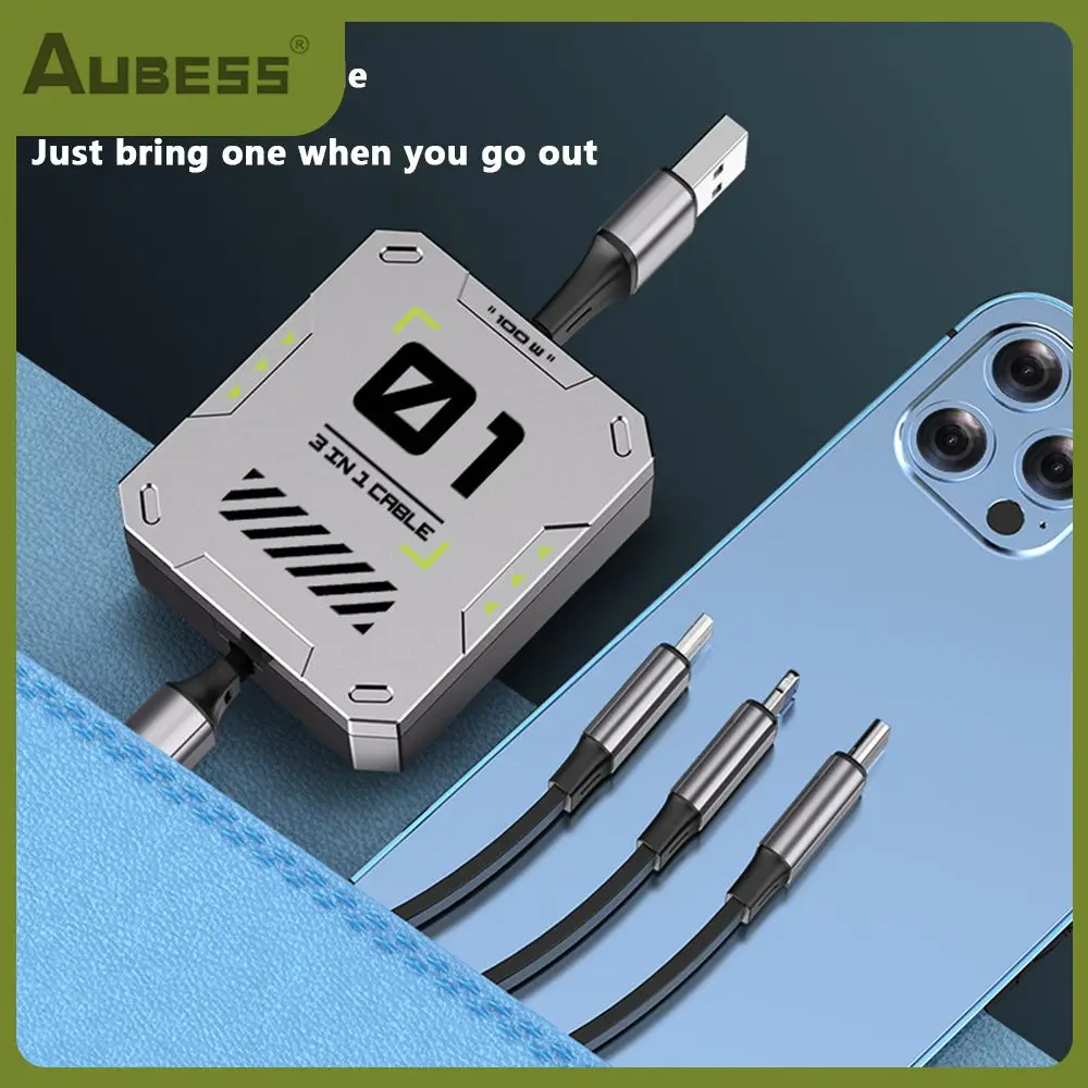 Charge Cable Fast Charging Telescopic Charging Line 3-in-1 6a Fast Charging Cord Phone Accessories Portable
Charge Cable Fast Charging Telescopic Charging Line 3-in-1 6a Fast Charging Cord Phone Accessories Portable