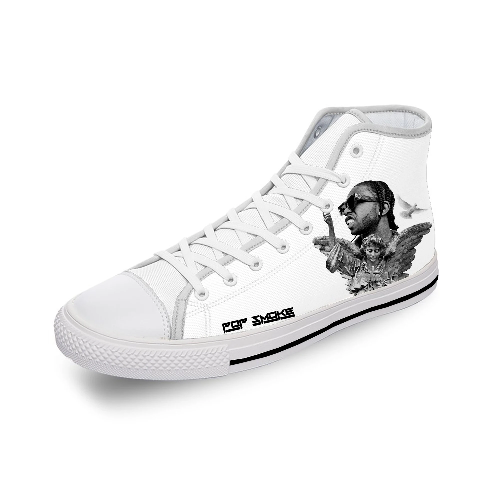 Pop Smoke Rap Rapper Hip Hop Music White Cloth Fashion 3D Print High Top Canvas Shoes Men Women Lightweight Breathable Sneakers
Pop Smoke Rap Rapper Hip Hop Music White Cloth Fashion 3D Print High Top Canvas Shoes Men Women Lightweight Breathable Sneakers
