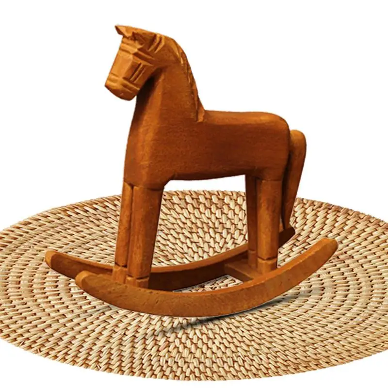 Handmade Wooden Horse Desktop Ornament Wooden Small Crafts Rocking Horse Home Decoration Kids Toy
Handmade Wooden Horse Desktop Ornament Wooden Small Crafts Rocking Horse Home Decoration Kids Toy