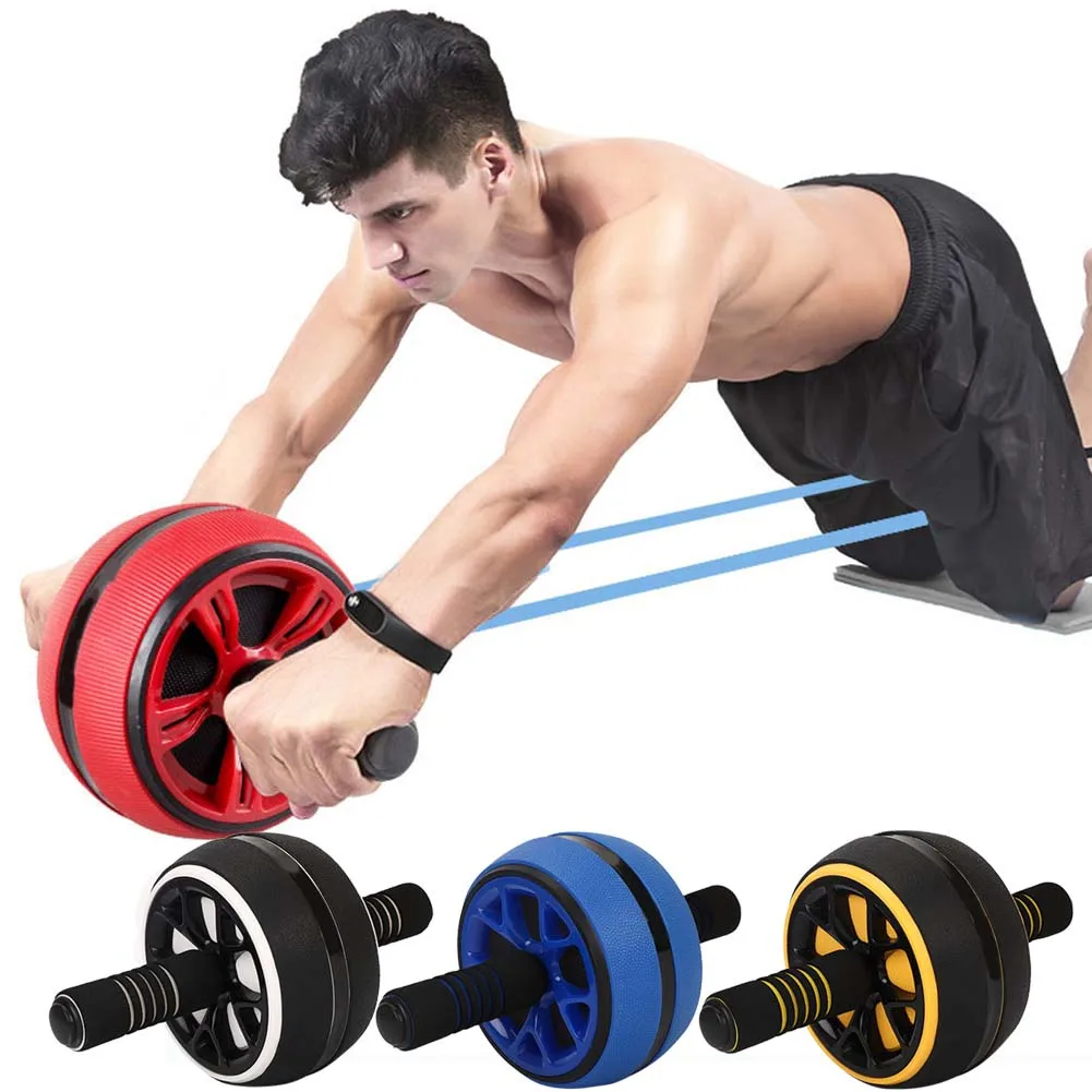 AB Roller Wheel Machine Abdominal Exercise Trainer Health and Fitness Workout Equipment for Home Gym with Mat Boxing Training 
AB Roller Wheel Machine Abdominal Exercise Trainer Health and Fitness Workout Equipment for Home Gym with Mat Boxing Training