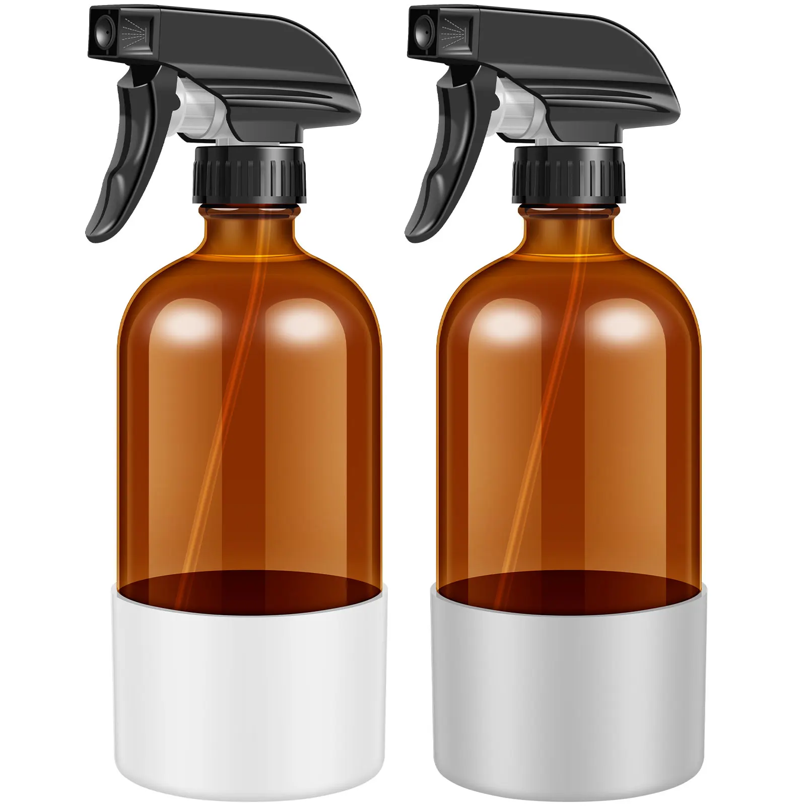 Glass Spray Bottle 500ML Amber Glass Sprayer Refillable Empty Glass Amber Spray Bottles with Silicone Sleeve Protection
Glass Spray Bottle 500ML Amber Glass Sprayer Refillable Empty Glass Amber Spray Bottles with Silicone Sleeve Protection