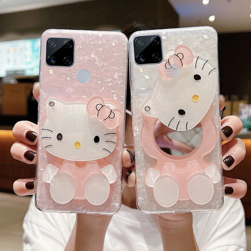 Cosmetic Cute Cat Makeup Mirror Phone Case For Realme C35 C25S C25 C17 C15 C12 C11 C3 Slicone Back Cover Protection Case
Cosmetic Cute Cat Makeup Mirror Phone Case For Realme C35 C25S C25 C17 C15 C12 C11 C3 Slicone Back Cover Protection Case