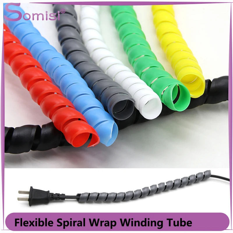 2/5/10m Spiral Cable Wrap ID 8mm ~ 40mm Flexible Winding Tube Cable Management Wire Protector Pipe Wiring Band Spiral Wrap Tube
2/5/10m Spiral Cable Wrap ID 8mm ~ 40mm Flexible Winding Tube Cable Management Wire Protector Pipe Wiring Band Spiral Wrap Tube